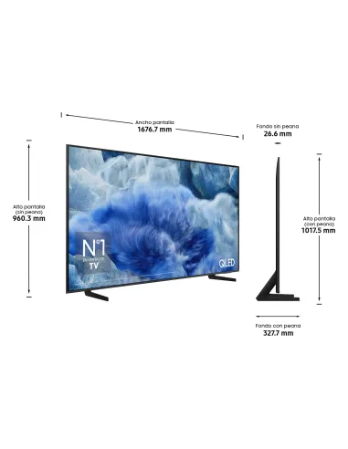 Samsung TV 75" QLED Q8F 4K Vision AI Smart TV 2025