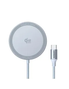 Ugreen MagFlow Smartphone Gris USB Cargador inalámbrico Auto