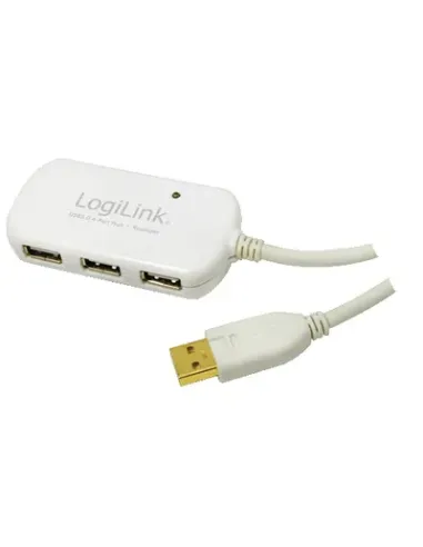 HUB 4 PUERTOS USB 2.0 LOGILINK UA0108 12METROS