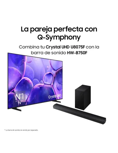 Samsung TV 75" Crystal UHD U8075F 4K Smart TV 2025