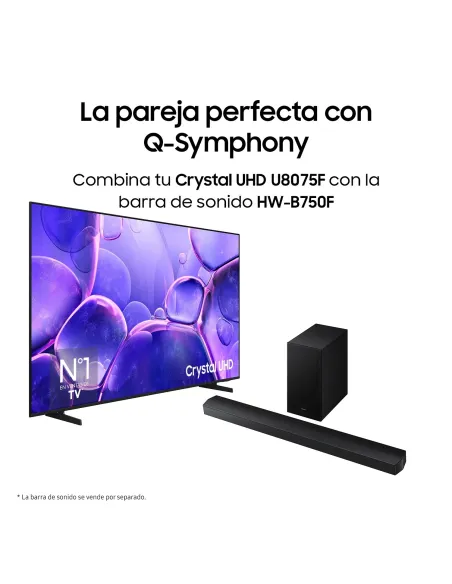 Samsung TV 75" Crystal UHD U8075F 4K Smart TV 2025