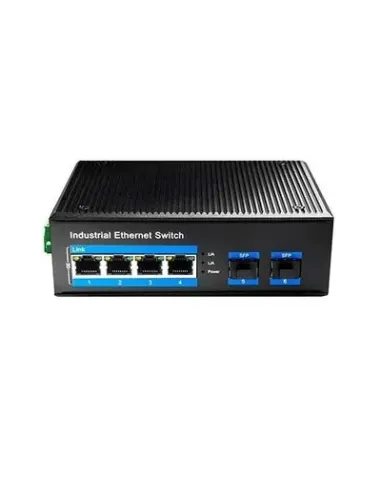 HUB SWITCH CUDY IG1004S2P INDUSTRIAL PoE