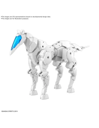 Vehiculo expansion bandai hobby 30mm exa - vehicle horse mecha ver. blanco