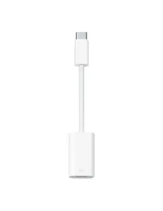 Adaptador lightning a usb tipo c apple macho - hembra blanco