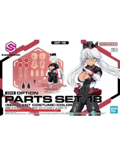 Set de partes opcionales bandai hobby 30ms 18 sergeant costume color c