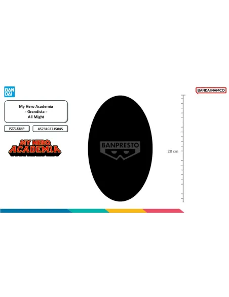 Figura banpresto my hero academia grandista all might