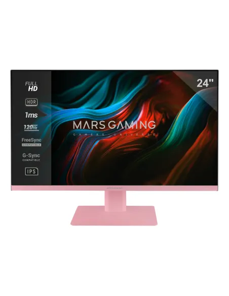 Mars Gaming MV-24P pantalla para PC 61 cm (24") 1920 x 1080 Pixeles Full HD LED Rosa