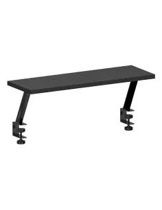 Mars Gaming MGDS, Soporte Elevador Monitor, Eleva el Monitor 17cm, Soporte de Mesa Ergonómico en Acero, Tablero Fibra Carbono