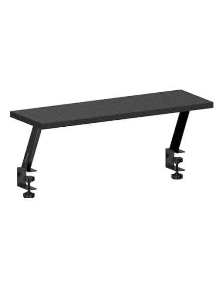 Mars Gaming MGDS, Soporte Elevador Monitor, Eleva el Monitor 17cm, Soporte de Mesa Ergonómico en Acero, Tablero Fibra Carbono