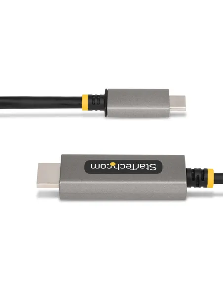 StarTech.com Cable Adaptador de 2m USB-C a HDMI - 8K 60Hz - 4K 144Hz - HDR10 - Cable Conversor de Vídeo USB tipo C a HDMI 2.1 -