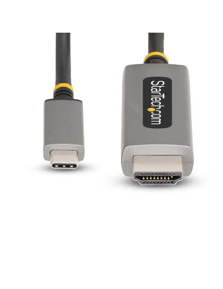 StarTech.com Cable Adaptador de 2m USB-C a HDMI - 8K 60Hz - 4K 144Hz - HDR10 - Cable Conversor de Vídeo USB tipo C a HDMI 2.1 -