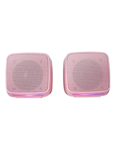 Mars Gaming MS-PRO, Altavoces Compactos 10W, Iluminación RGB Flow Dinámica, Altavoz PC con Caja de Control y Entrada Jack