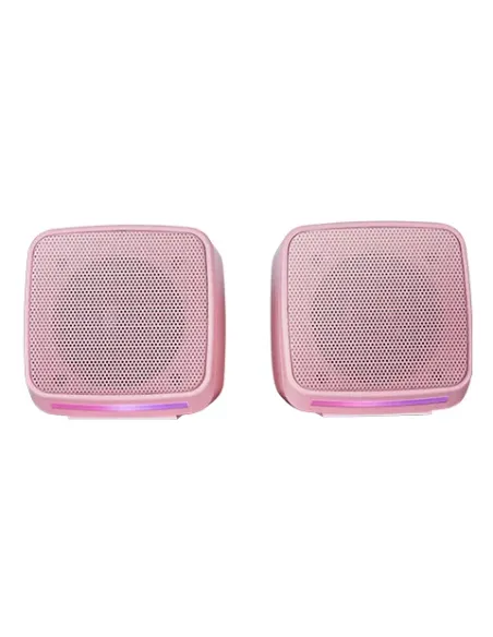 Mars Gaming MS-PRO, Altavoces Compactos 10W, Iluminación RGB Flow Dinámica, Altavoz PC con Caja de Control y Entrada Jack