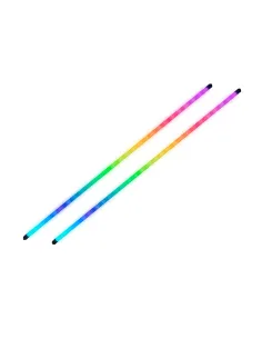 Mars Gaming MLT-TWO, 2x Tiras LED Neon ARGB 400mm, 5V 3 Pin Compatibles con Hubs y MB ARGB, Kit Tiras LED Flexibles para PC con