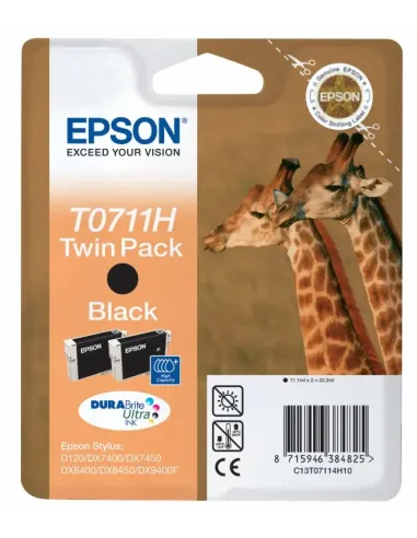 Epson Giraffe Doble cartucho T0711H (etiqueta RF)
