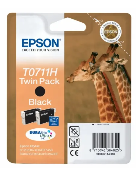 Epson Giraffe Doble cartucho T0711H (etiqueta RF)