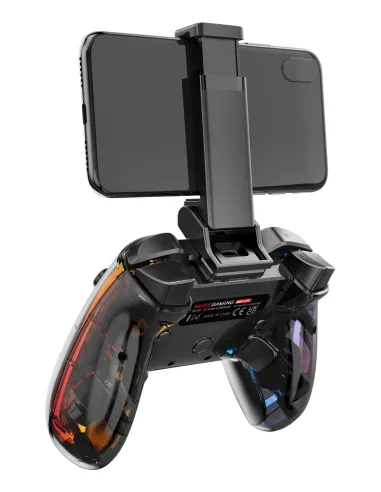 Mars Gaming MGP-BT2 Negro, Transparente Bluetooth USB Gamepad Analógico Digital Android, Nintendo Switch, Nintendo Switch 2,