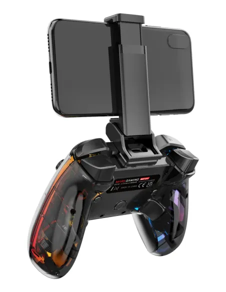 Mars Gaming MGP-BT2 Negro, Transparente Bluetooth USB Gamepad Analógico Digital Android, Nintendo Switch, Nintendo Switch 2,