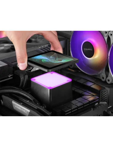 Mars Gaming ML-VISIONPRO240 Procesador Sistema de refrigeración líquida todo en uno 12 cm Negro 1 pieza(s)