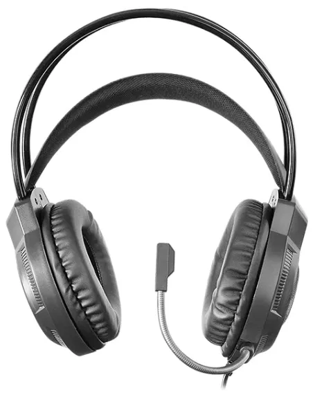 Mars Gaming MH124, Auriculares Gaming FRGB Rainbow, Diseño Ergonómico, Micrófono Flexible, Control de Volumen, Cascos Gaming,