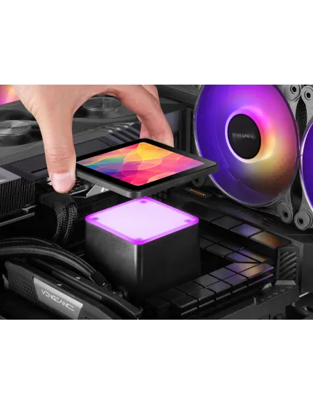 Mars Gaming ML-VISIONPRO360 Procesador Sistema de refrigeración líquida todo en uno 12 cm Negro 1 pieza(s)