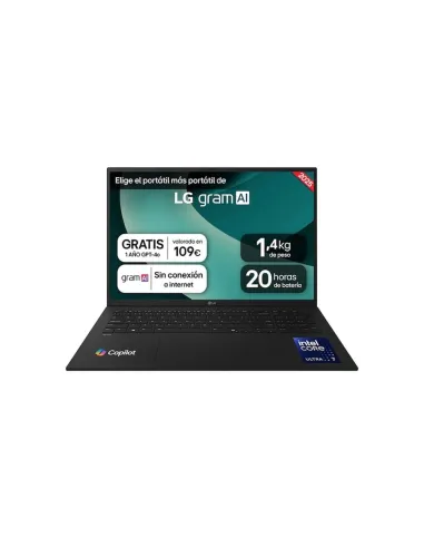 Portatil lg 17zd90t - g.ax88b u7 - 255h -  32gb -  ssd 1tb -  17 pulgadas -  freedos