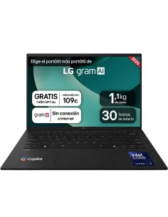 Portatil lg 14zd90t - g.ax88b u7 - 255h -  32gb -  ssd 1tb -  14 pulgadas -  freedos