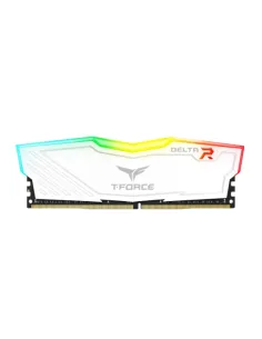 Memoria ram ddr4 32gb 2x16 teamgroup udimm t - force delta rgb 3200 blanco