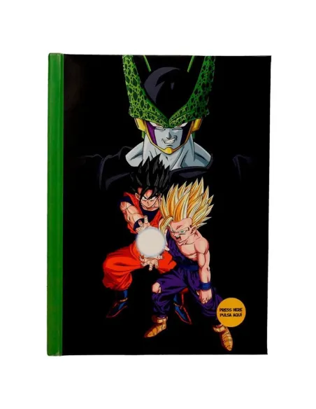 Libreta sd toys dragon ball z batalla final cell con luz