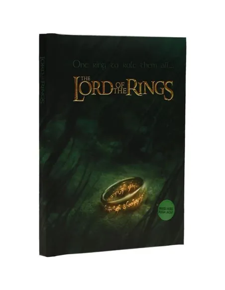 Libreta sd toys el señor de los anillos un anillo para gobernarlos a todos con luz
