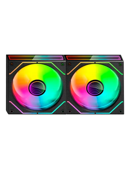 Mars Gaming MF3DPROX2R sistema de refrigeración para ordenador Carcasa del ordenador Ventilador 12 cm Negro