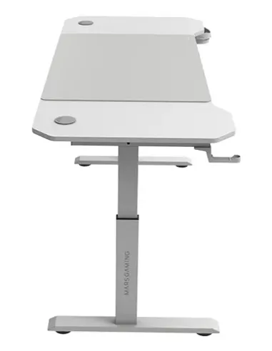Mars Gaming MGD-ERGO140, Mesa Altura Ajustable 3 Posiciones, Superficie Ergonómica, Estructura Metálica, Alfombrilla XXL,