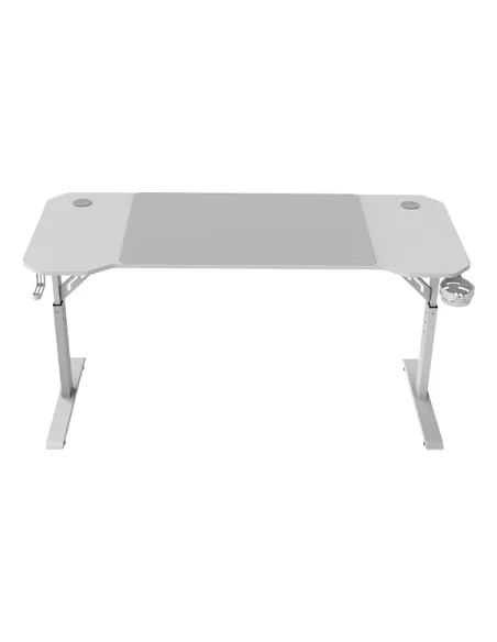 Mars Gaming MGD-ERGO140, Mesa Altura Ajustable 3 Posiciones, Superficie Ergonómica, Estructura Metálica, Alfombrilla XXL,