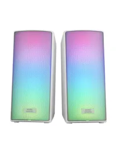 Mars Gaming MSRGB2, Altavoces Bluetooth 5.3 15W, Procesador de Sonido DSP, Iluminación RGB Dinámica, Frontal Total Mesh,