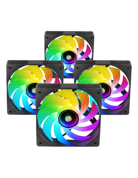 Mars Gaming MFSI4KIT sistema de refrigeración para ordenador Carcasa del ordenador Ventilador 12 cm Negro