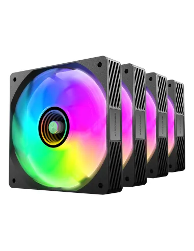 Mars Gaming MFSI4KIT sistema de refrigeración para ordenador Carcasa del ordenador Ventilador 12 cm Negro