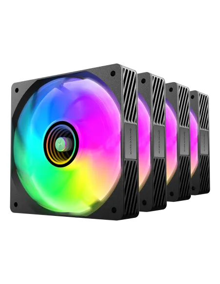 Mars Gaming MFSI4KIT sistema de refrigeración para ordenador Carcasa del ordenador Ventilador 12 cm Negro