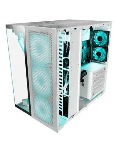 Mars Gaming MC-NOVA2, Caja Gaming Custom XXL E-ATX, Doble Cristal Templado Continuo Sin Marco, Soporte Completo Refrigeración