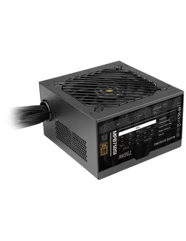 Mars Gaming MPB750SI, Fuente Alimentación PC ATX 750W, 7 Años Garantía, 80Plus Bronze 230V, 90% Eficiencia, Ventilador SI