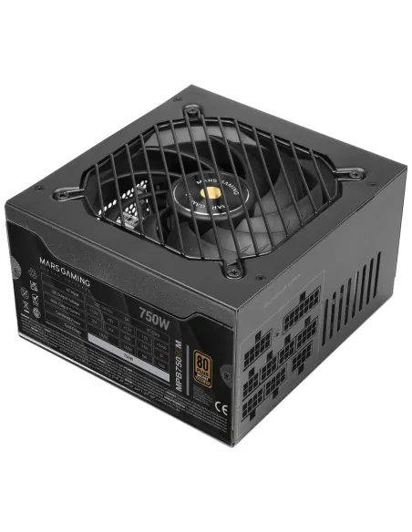 Mars Gaming MPB750SIM unidad de fuente de alimentación 750 W 24-pin ATX ATX Negro