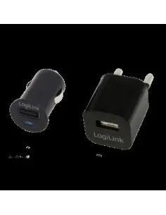 CARGADOR USB CASA/COCHE LOGILINK PA0076 5V/1A PA0076