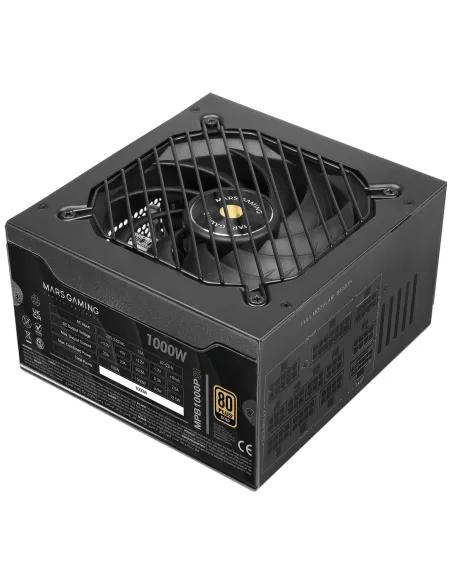 Mars Gaming MPB1000PSI unidad de fuente de alimentación 1000 W 24-pin ATX ATX Negro