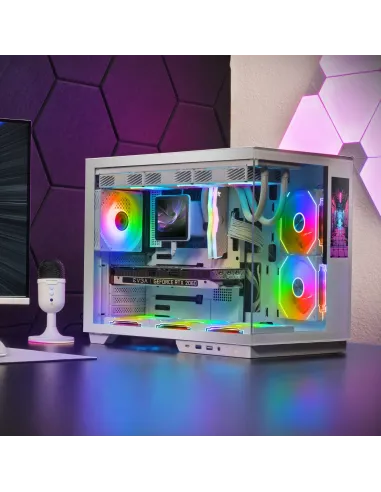 Mars Gaming MCMIRAGEW carcasa de ordenador Midi Tower Blanco