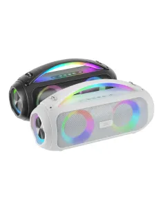 Mars Gaming MS-PULSE, Altavoz Bluetooth Portátil 50W RMS, Iluminación RGB, 2 Drivers Activos 93mm + 2 Drivers Pasivos 2