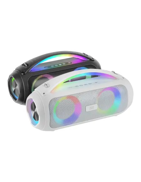 Mars Gaming MS-PULSE, Altavoz Bluetooth Portátil 50W RMS, Iluminación RGB, 2 Drivers Activos 93mm + 2 Drivers Pasivos