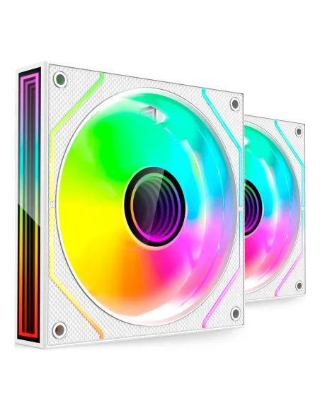 Mars Gaming MF3DPROX2W sistema de refrigeración para ordenador Carcasa del ordenador Ventilador 12 cm Blanco