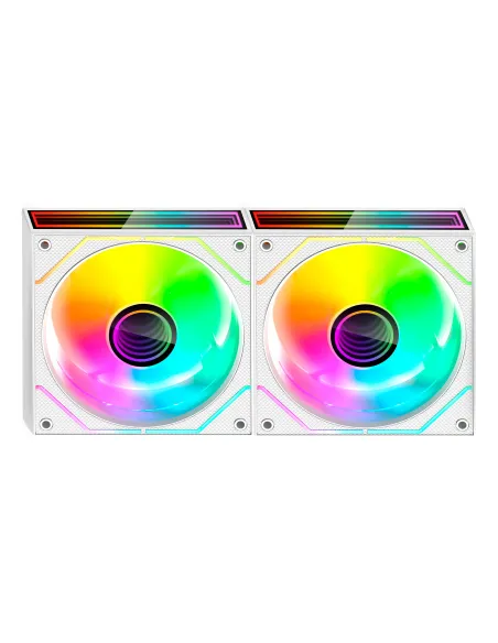 Mars Gaming MF3DPROX2W sistema de refrigeración para ordenador Carcasa del ordenador Ventilador 12 cm Blanco