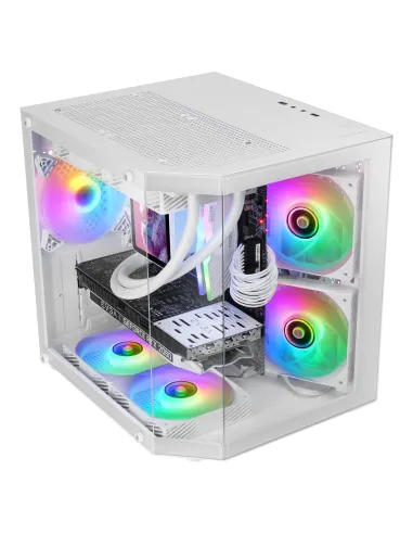 Mars Gaming MC-3TLITEW Mini Tower Blanco