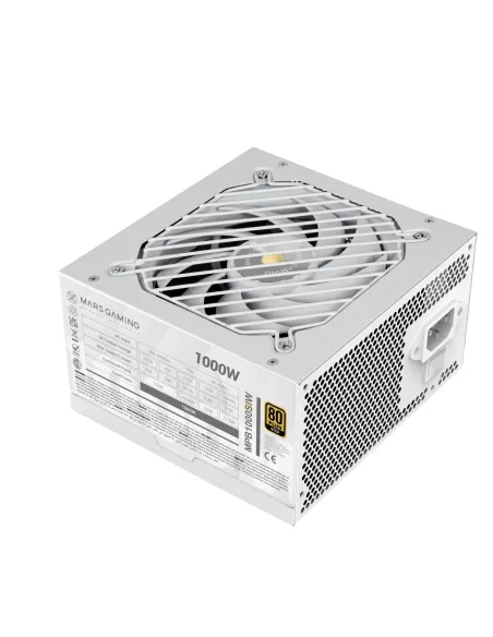 Mars Gaming MPB1000SIW unidad de fuente de alimentación 1000 W 24-pin ATX ATX Blanco