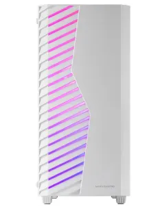Mars Gaming MC-VOLT, Caja Gaming ATX, Ventilador ARGB 120mm, Rejilla Frontal ARGB, Ventana Lateral Completa Cristal Templado,